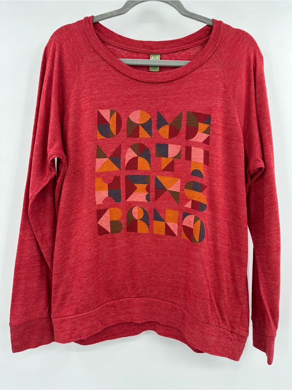 Dave Matthews Band Red Long Sleeve Lightweight Sweatshirt